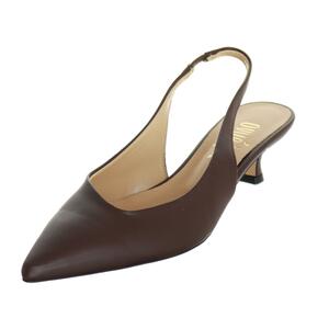 SLINGBACK SCOLLO ASIMMETRICO MARRONE